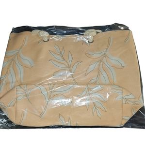 Summer & Rose Beach tote bag peach pink tropical boho cruise vacation NWT